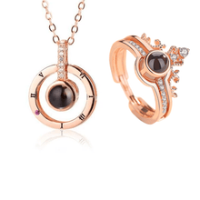 Load image into Gallery viewer, Amare™ 100 Languages "I LOVE YOU" Ring, Necklace