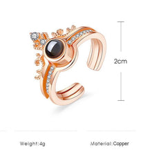 Load image into Gallery viewer, Amare™ 100 Languages "I LOVE YOU" Ring, Necklace
