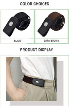 Load image into Gallery viewer, MOONBIFFY Jeans women's punk style buckle-free belt dress ladies slim sports trend comfortable elastic new no buckle belt