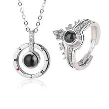Load image into Gallery viewer, Amare™ 100 Languages &quot;I LOVE YOU&quot; Ring, Necklace
