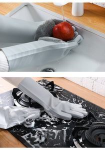 SILICONE DISH WASHING GLOVES